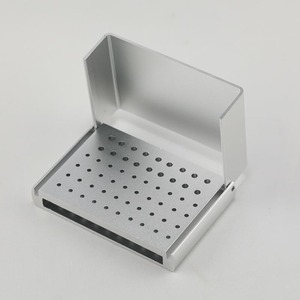 Boîtes de rangement autoclavables pour fraises dentaires, 58 trous, pour fraises diamantées de désinfection, avec couvercle mesurable, boîte organisatrice en aluminium, outil dentaire - Product Image 4