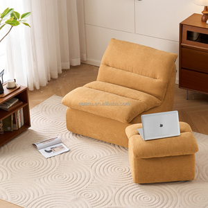 118035 كوانو سعر الجملة مع مسند للقدمين أريكة فردية ناعمة بتصميم عصري على الطراز الاسكندنافي عالية الجودة - Product Image 3