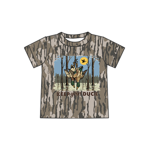 T-shirt pour bébé garçon à manches courtes, imprimé camouflage cerf personnalisé BT1770, vêtements d'été pour garçon - Product Image 6