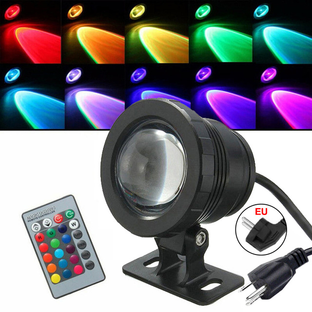 Underwater Waterproof RGB LED Flood Light Fountain Pool Spotlight Outdoor Garden AC DC 12V 110V 220V 5W Mini Led Flood Light
