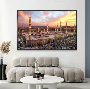 Tranh Pin Khung Chiếu Sáng Tranh Phong Cảnh Thành Phố Tranh LED Vải Bố Nghệ Thuật Treo Tường - Product Image 2