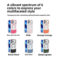 Capas Para Celular étui de téléphone magnétique givré couleur personnalisée pour iPhone 17 16 15 Pro Max couverture de téléphone au toucher cutané
