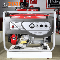 Générateur à essence haute puissance ZUJI 6800, moteur en cuivre pur 5 kW, 5,5 kW max, moteur portable à châssis ouvert, certifié ISO9001, réservoir de 15 L
