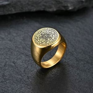 Người đàn ông đồ trang sức ngôi sao của <span class=keywords><strong>David</strong></span> bảy Tổng lãnh thiên thần Talisman bảo vệ amulet Solomon con dấu Vòng - Product Image 5