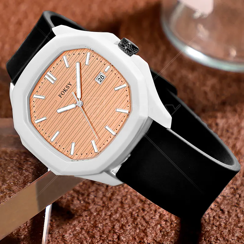 Wholesale Montre Reloj Transparente Plastic Band Skeleton Transparent Watch for Men
