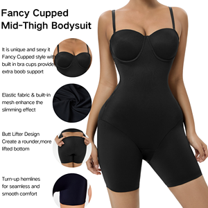 Mono moldeador <span class=keywords><strong>de</strong></span> cuerpo completo con control <span class=keywords><strong>de</strong></span> barriga sin costuras para mujer, ropa moldeadora <span class=keywords><strong>de</strong></span> cadera transpirable <span class=keywords><strong>de</strong></span> talla grande - Product Image 5