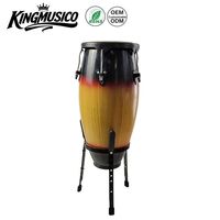 Wooden Conga Drum 10 +11 Inch Set Percussion Instruments Musical Instruments Customizable Logo Factory Wholesale
