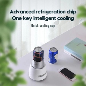 Mini-réfrigérateur portable pour boissons, machine à glaçons rapide pour la maison, refroidisseur de cola/eau/boissons, réfrigérateur électronique de bureau - Product Image 4