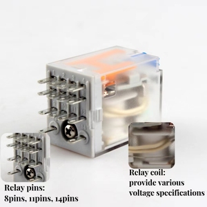 Cung cấp Rơle DPDT 5A 14 chân 55.04/MY4N Rơle điện từ kín 220VAC 24VDC - Product Image 5