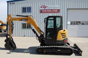 Miniexcavadora de cadenas original de China de 5 toneladas con motor diésel EPA, cabina de control inteligente SY50U, capacidad de la cazoleta de 0.15m³ - Product Image 4