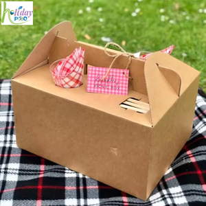 Holidaypac bán buôn Dã Ngoại bên sô cô la Cookie Kraft Giấy tráng miệng điều trị hộp phục vụ bao bì Platter hộp - Product Image 3