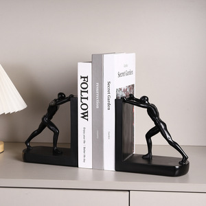 Mystic Arts Resin Bookend Human Figure Decor Living Room <b>Study</b> Desk Accessory - Product Image 2