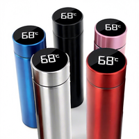 Thermos intelligent de 16 oz avec affichage de la température, bouteille d'eau en acier inoxydable avec logo personnalisé