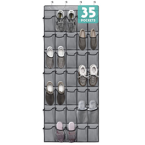 Organizador de Zapatos Colgante Plegable con 14/24/28/35/40 Bolsillos Grandes, Zapatero para Puerta, Almacenamiento para Armario, Soporte para Zapatos - Product Image 6