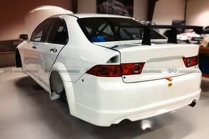 Pare-chocs arrière large de qualité supérieure pour Honda Accord CL7 WTCC Type 2005-2008 (Facelift) en fibre de verre - Product Image 3