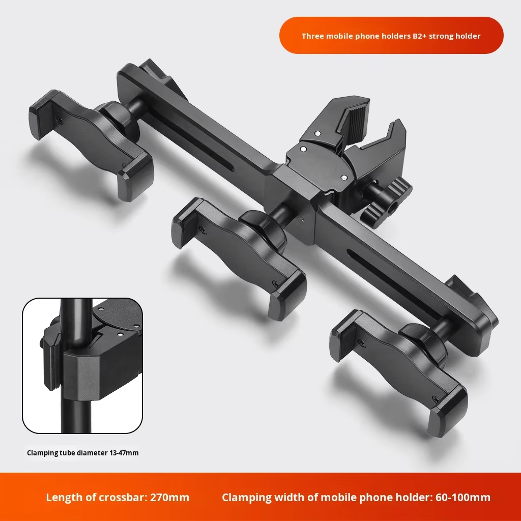 Negro-para tres teléfonos