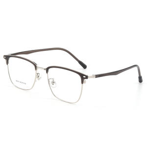 Monture de lunettes rectangulaire pour homme Danyang 98337, monture intégrale légère avec verres en résine, style rétro professionnel - Product Image 1