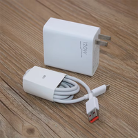 Cargador Rápido Skylight 67W/120W 9V/2A Azul con Adaptadores de Enchufe US/EU 6A USB-C QC3.0 para Teléfono Móvil