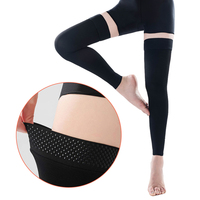 Bas de contention cuissardes en nylon sans pieds, antidérapants en silicone, classe 2, 23-32 mmHg, pour varices
