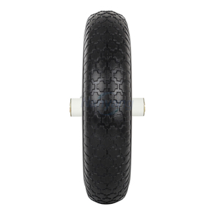 Pneu de brouette 4.80/4.00-8 pouces, pneu et roue pleins anti-crevaison de 16 pouces, moyeu centralisé de 3 pouces, trou d'axe de 5/8 pouces, pour chariot de jardin - Product Image 3