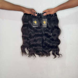 Extensiones de cabello ondulado virgen indio, paquetes de cabello humano rubio brasileño ondulado al por mayor con cierre HD suizo - Product Image 2