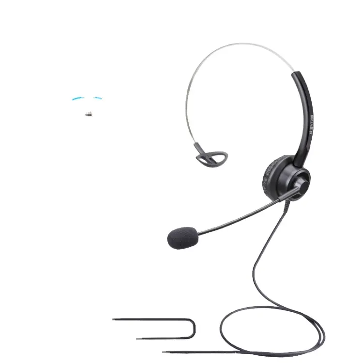 Vt200 Enkele-Oortelefoon Headset Met Microfoon, Spec: 3.5Mm Enkele Stekker