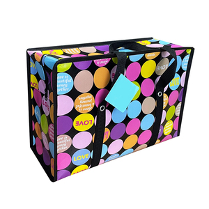 Heavy duty extra large pp non woven laminated moving storage bags with zipper