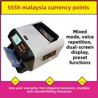 Machine de comptage d'argent intelligente portable OKYO pour usage domestique et commercial, vitesse de 900 pièces/min, capacité de la trémie de 200 pièces, comptage total des billets