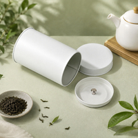Boîtes cylindriques personnalisées en gros pour thé, qualité alimentaire, doubles compartiments, vides, pour café et stockage alimentaire, emballage
