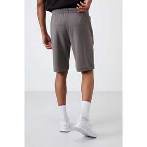 Shorts Tommylife pour homme, coupe standard, gris foncé, coton, décontracté, respirant, taille S - Product Image 2