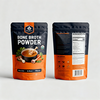 Sachet Doypack personnalisé imprimé, résistant à l'humidité, en feuille d'aluminium, pour salade et poudre de bouillon de viande