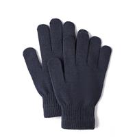 Gants d'hiver unisexes en tricot uni OEM ODM avec revers côtelé élastique, gants anti-froid à doigts complets pour le cyclisme, la conduite et la revente