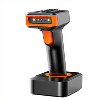 Lecteur de codes-barres sans fil mains libres USB en gros avec capteur CMOS, vitesse de numérisation 400/s, couleur 32 bits, base de charge rapide, en stock