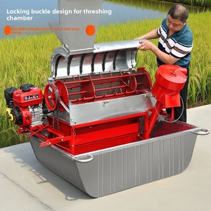 Décortiqueuse automatique multi-cultures à alimentation complète pour riz, blé, sorgho, colza, soja, usage domestique 220V, garantie 1 an - Product Image 3