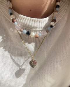 אופנתי צבעוני טבעי אבן טבעית פנינים גדולות בעבודת יד שרשרת חרוזים עבור נשים ללבוש בחוף הים או על החוף - Product Image 2