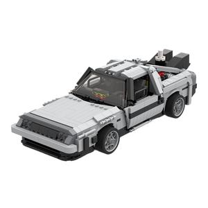 MOC-38590 macchina del tempo DeLorean dal ritorno al futuro mattoncini di assemblaggio giocattoli blocchi da costruzione fai da te regali per bambini di Natale 896 pz/set - Product Image 1