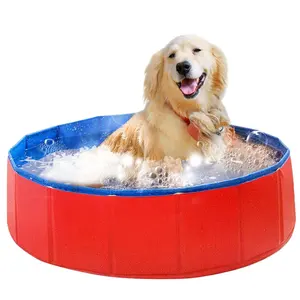 A01 pieghevole PVC gonfiabile cane Pet vasca da bagno pieghevole per bambini per gatti e bambini per cani piscina