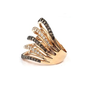 Bagues de cocktail en or rose 18 ct, bijoux pour femmes - Product Image 2