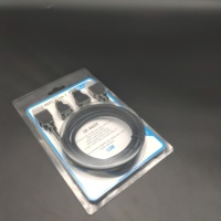 Vente en gros de câbles de données électroniques personnalisés boîte d'emballage blister PET durable à clapet pour stockage sécurisé pour emballage industriel