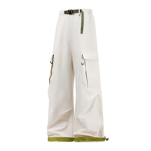 <span class=keywords><strong>Pantalon</strong></span> cargo parachute ample <span class=keywords><strong>taille</strong></span> <span class=keywords><strong>haute</strong></span> vintage pour <span class=keywords><strong>femme</strong></span>, <span class=keywords><strong>taille</strong></span> XL, style streetwear homme, respirant, poches imprimées - Product Image 1