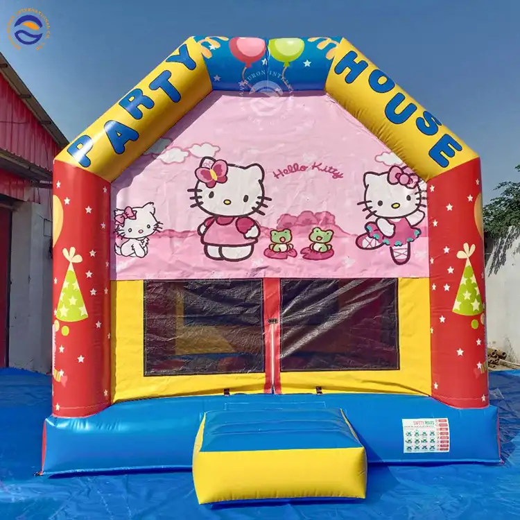 Надувной батут Hello Kitty, прыгающий батут, замок-батут