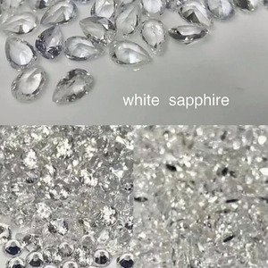 High Quality <strong>Real</strong> 2.1-2.5mm White Sapphire Gemstones Round <strong>Diamond</strong> Cut <strong>Natural</strong> <strong>Loose</strong> Stones Inlay Earrings Fashion Jewelry - Product Image 5