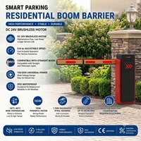 Barrera Automática con Brazo Plegable de 4 Metros para Control de Acceso a Entradas de Vehículos