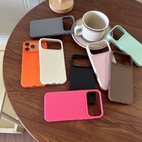 Coque de protection minimaliste anti-chute pleine couverture couleur unie pour iPhone 18 Pro Max, compatible également avec iPhone 17, 16, 15, 14, 13