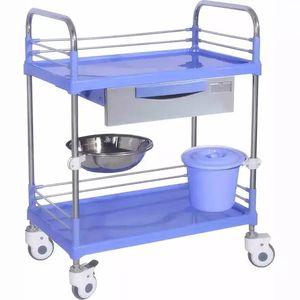 Chariot d'instruments hospitaliers MS-T70 en acier et plastique pour soins infirmiers - Product Image 1