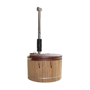 2024 Hete Verkoop Chinese Outdoor Cederhout Brandende Spa Tub Hout Gestookte Hot Tub Met <span class=keywords><strong>Massage</strong></span> Functie En Afdruiprek Accessoire - Product Image 5