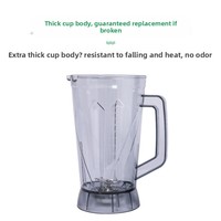 Aksesoris Pembuat Susu Kedelai Plastik 5L Komersial, Wadah Blender Universal Dilengkapi Tutup Anti Bocor Tahan Panas, Pengolah Makanan