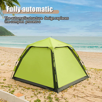 Meilleures ventes en gros, tente de camping familiale de luxe imperméable de haute qualité pour 3 à 4 personnes, quatre saisons, 210D Oxford, une seule tente