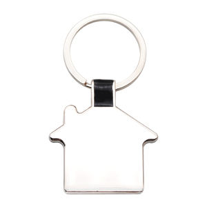 Llavero metálico con grabado para bienes, llavero con anilla, llavero personalizado con logo tipo en forma de - Product Image 5