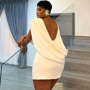 Ropa Vintage Europea y Americana para <span class=keywords><strong>Mujer</strong></span>, Otoño 2026, Nueva Moda Elegante, Color Sólido, Cuello Alto, Espalda Descubierta - Product Image 2